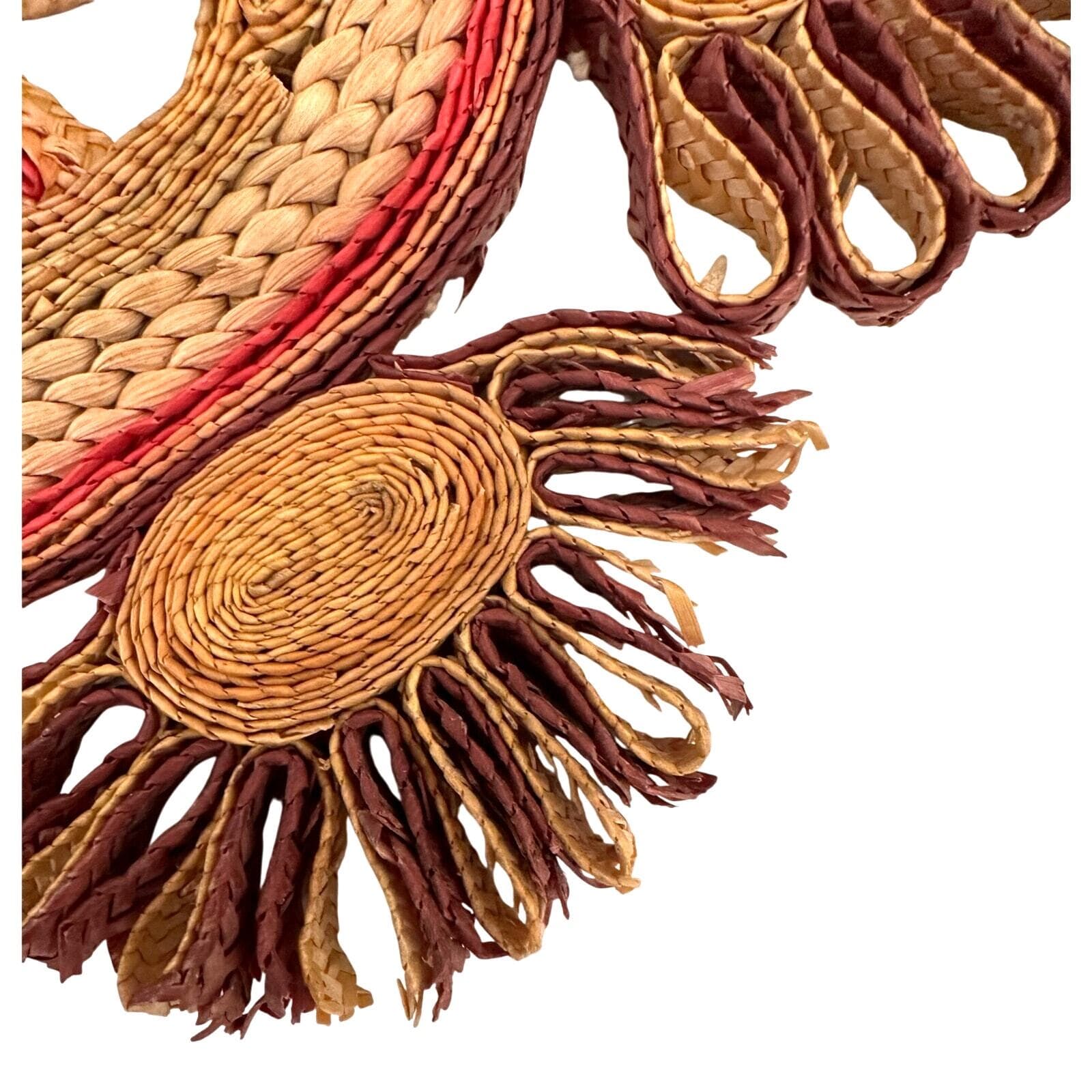 Rafia Straw Rattan Wicker Trivets Hot Pads-Set of 4! - Thumbnail 7
