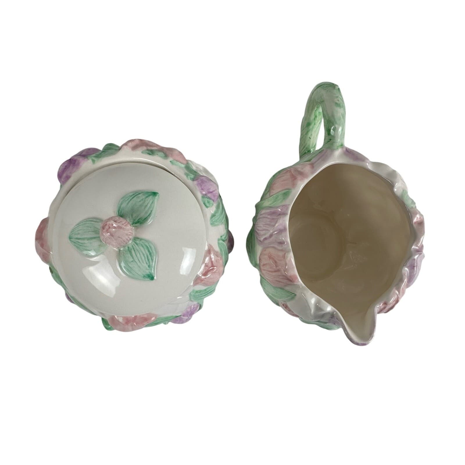 PAPEL Pink Tulip Teapot Sugar & Creamer 3 Piece Set - Thumbnail 14