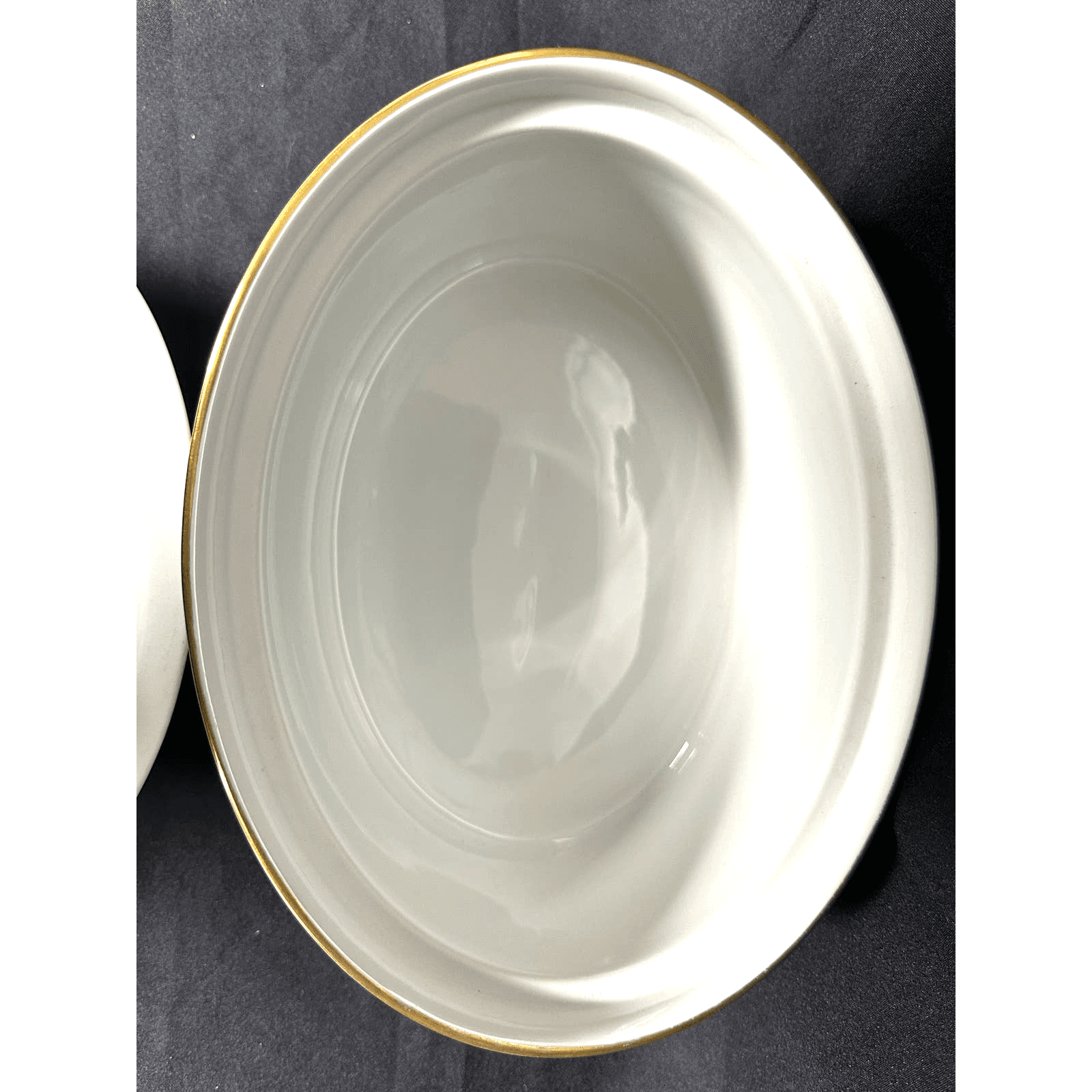 Royal Worcester EVESHAM Gold 2.5 QT Casserole with Lid England Vintage Retired - Thumbnail 13