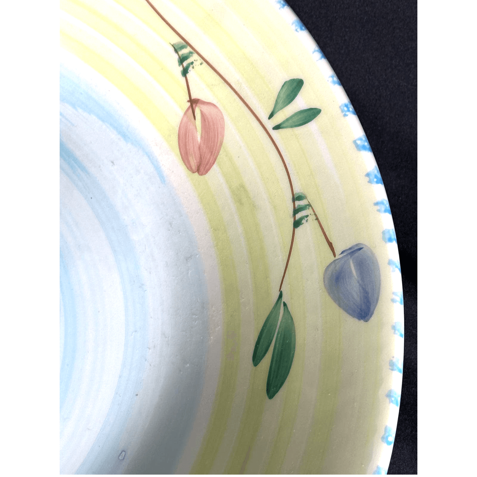 Villa Romana Hand Painted Large Pasta Salad Serving Bowl Italy-15.5" Diameter - Thumbnail 4