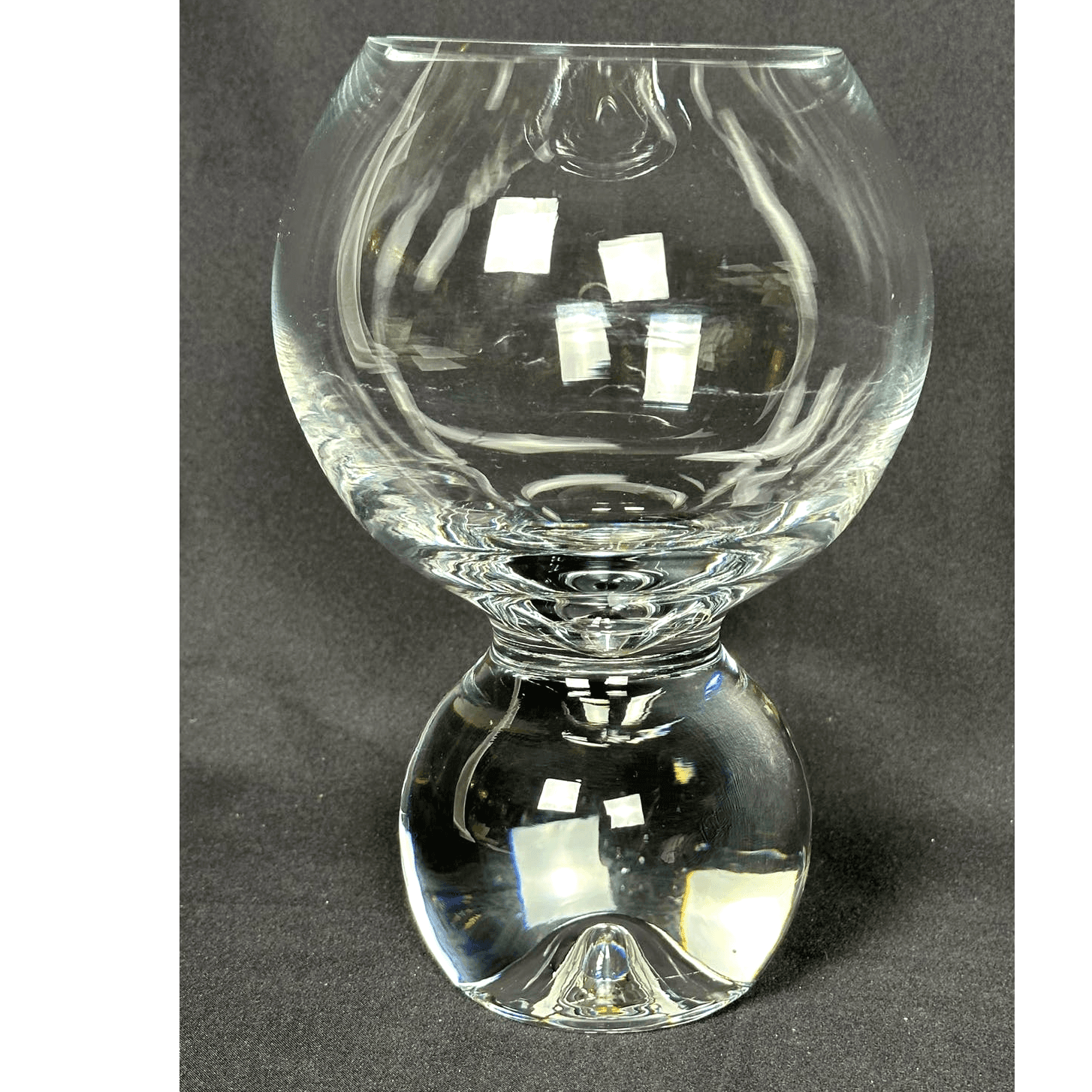 Studio Nova Heavy Blown Art Glass Elegant Exquisite Vintage Vase Poland-8.75"
