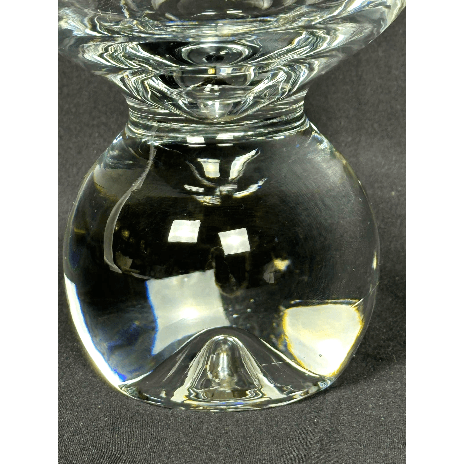 Studio Nova Heavy Blown Art Glass Elegant Exquisite Vintage Vase Poland-8.75" - Thumbnail 4