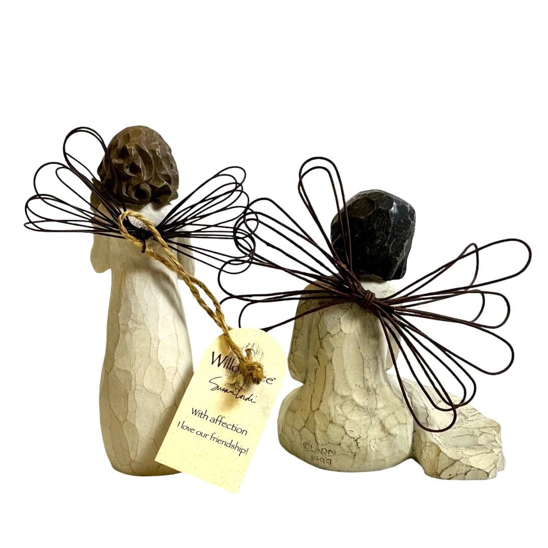 Demdaco Vintage Willow Tree " With Affection" and "Angel of Protection" Set of 2 - Thumbnail 3