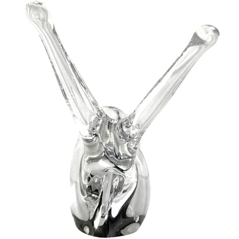 Heavy Clear Glass Murano Style Bird Display Piece/Paperweight-Excellent! - Thumbnail 4