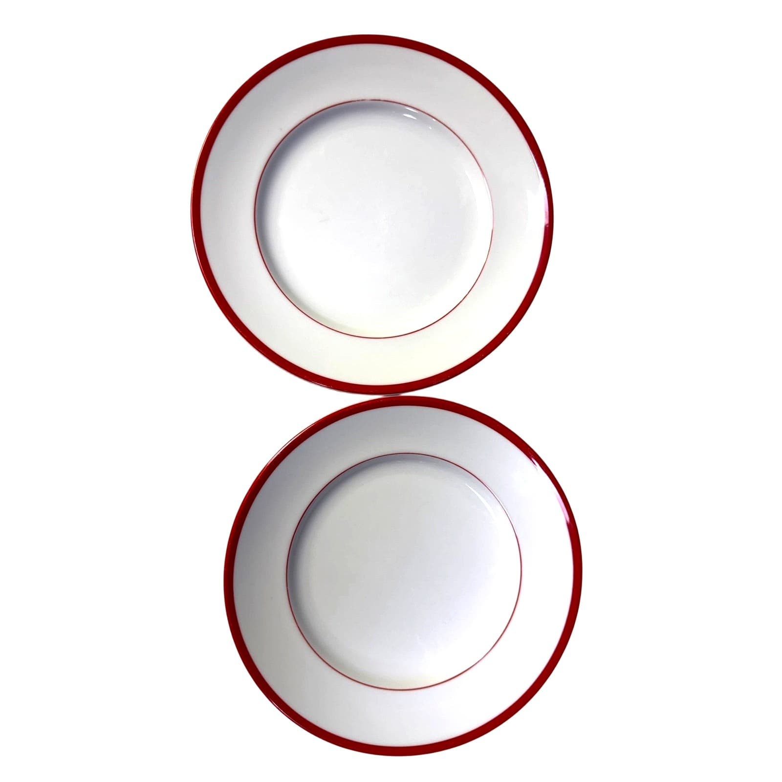 Williams Sonoma Japan 2006-2023 Brasserie Red 9" Luncheon/Salad Plates-Set of 4