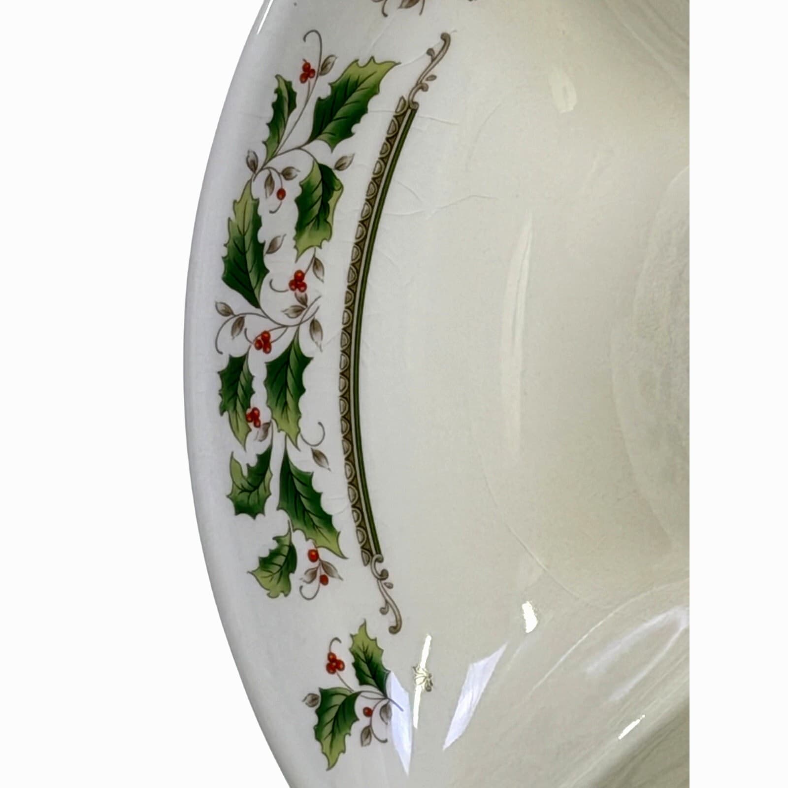 Royal Limited Japan 'Holly Holiday' Vintage 12.75" Divided Relish Vegetable Tray - Thumbnail 3