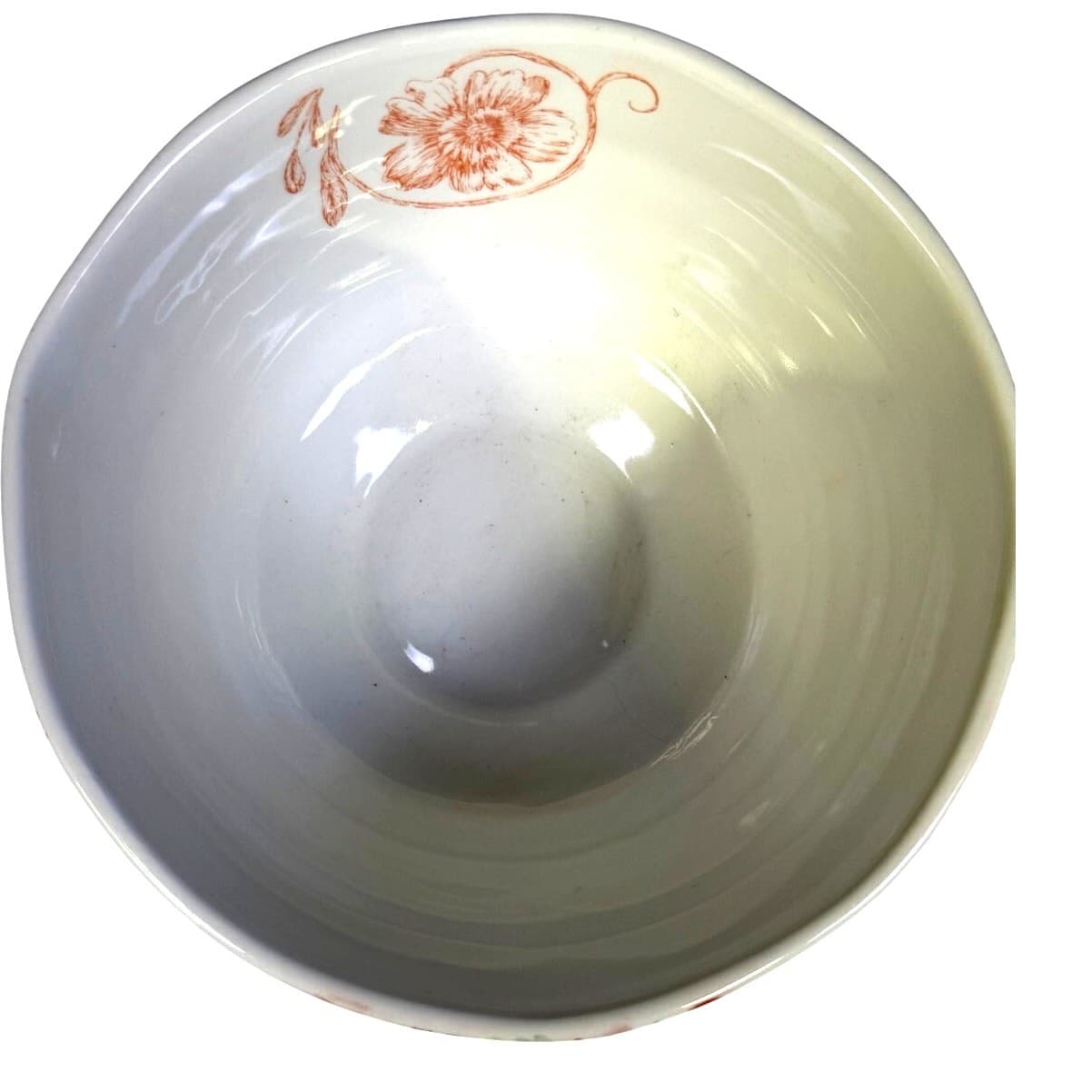 Maxcera Corp Retired 2009-2012 Floral Toile MXEFLTO 7" Round Serving Bowl - Thumbnail 5