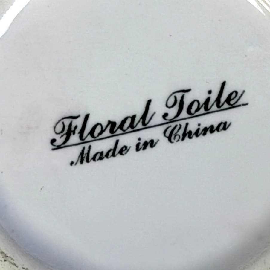 Maxcera Corp Retired 2009-2012 Floral Toile MXEFLTO 7" Round Serving Bowl - Thumbnail 8