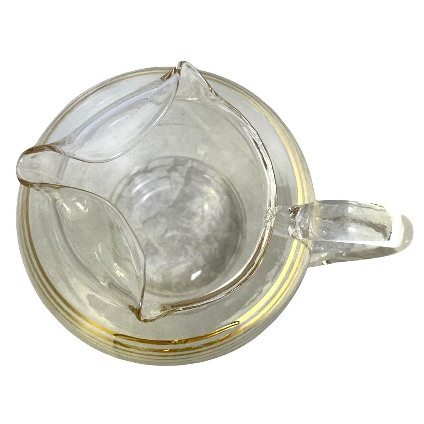 West Virginia Glass MCM 1950's Frosted Ball Cocktail Pitcher Ice Lip & 6 Glasses - Thumbnail 8