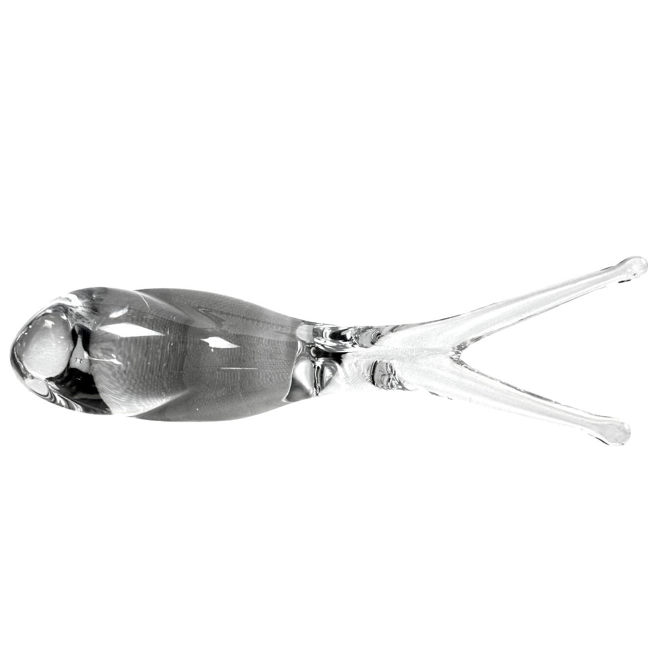 Heavy Clear Glass Murano Style Bird Display Piece/Paperweight-Excellent! - Thumbnail 5