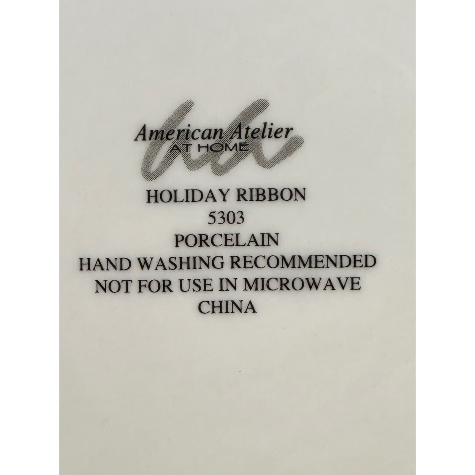 American Atelier 1995-1998 Holiday Ribbon 5-Piece Place Settings-Service for 4 - Thumbnail 7