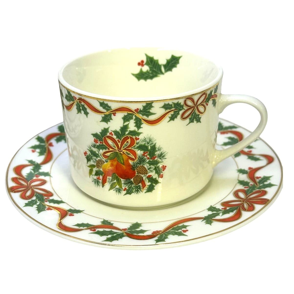 American Atelier 1995-1998 Holiday Ribbon 5-Piece Place Settings-Service for 4 - Thumbnail 4