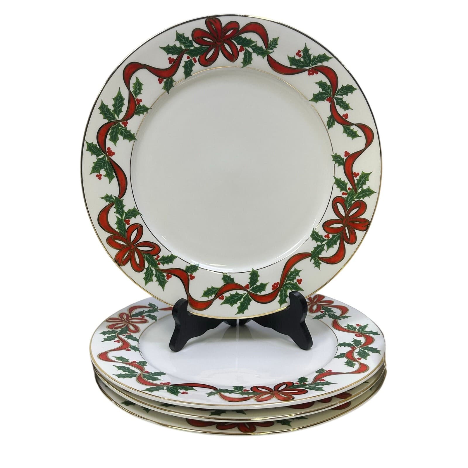 American Atelier 1995-1998 Holiday Ribbon 5-Piece Place Settings-Service for 4 - Thumbnail 5