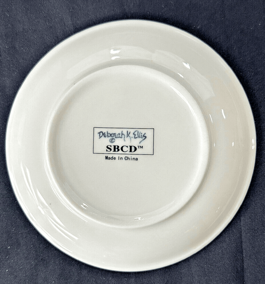 Deborah K. Ellis SBCD Cabernet Sauvignon Decorative Wine Cheese Plates-SET of 8 - Thumbnail 4