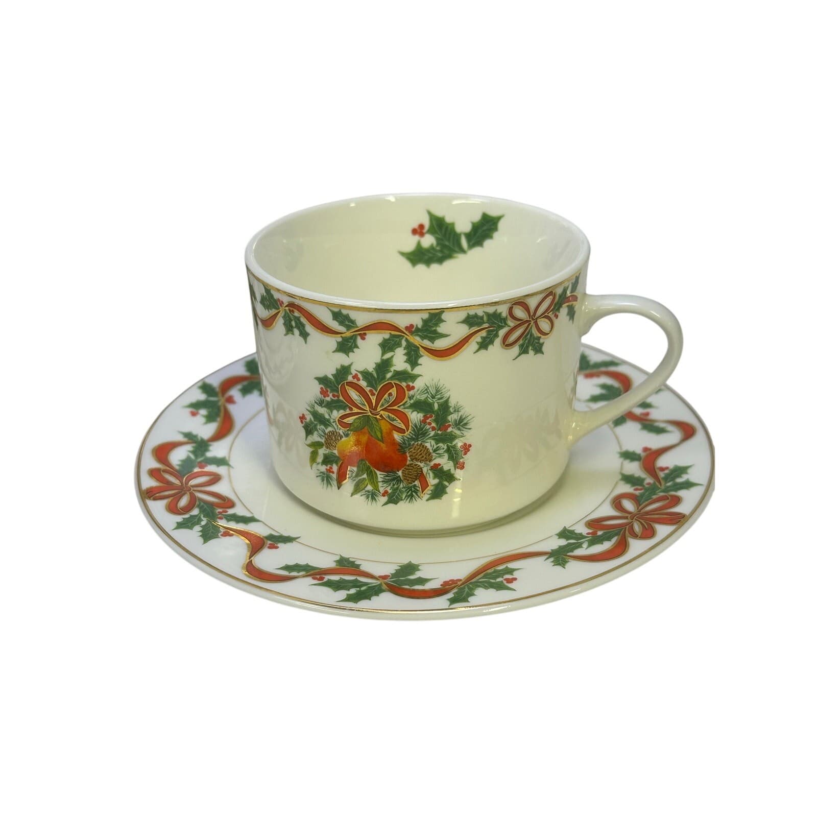 American Atelier 1995-1998 Holiday Ribbon 5-Piece Place Settings-Service for 4 - Thumbnail 2