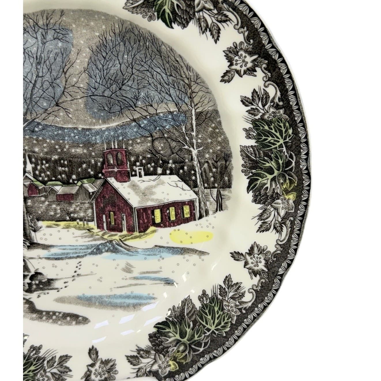 Johnson Bros Friendly Village England 1883 'The School House' 9.75" Dinner Plate - Thumbnail 5