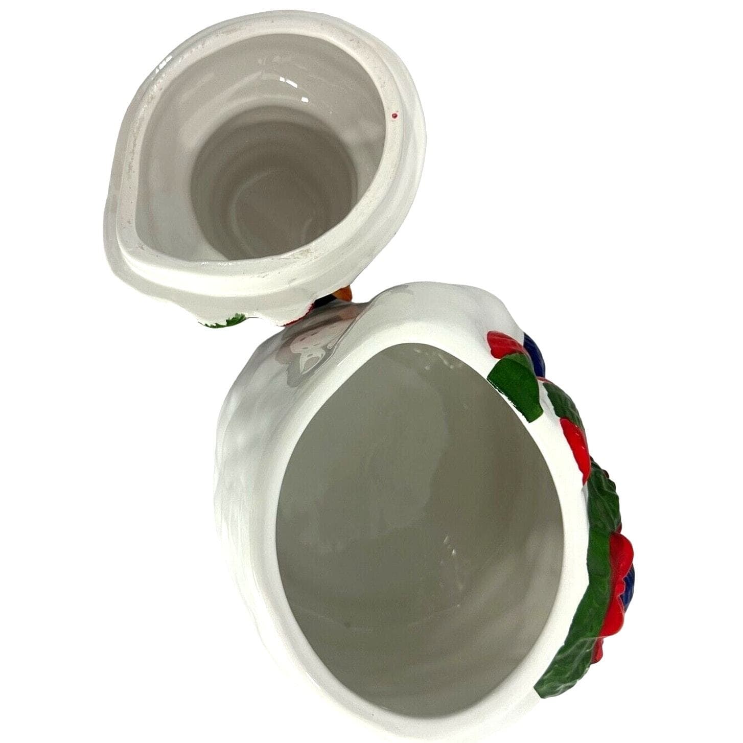 Snowman and Wreath Christmas Holiday Cookie Jar - Thumbnail 3