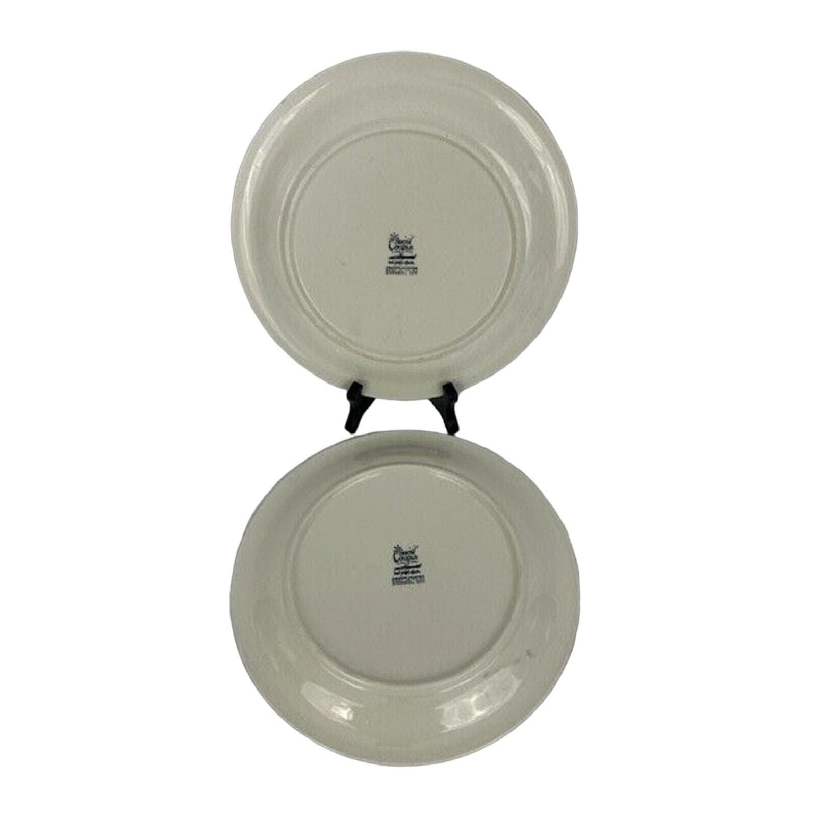 Tabletops Unlimited Snow Couple Hand Painted Dinner Plates-10.5” - Thumbnail 3