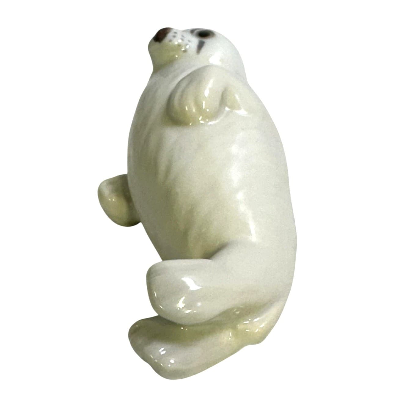 Bing & Grondahl Porcelain Baby Seal Figurine #2472 TR Lying on Back-Excellent - Thumbnail 3