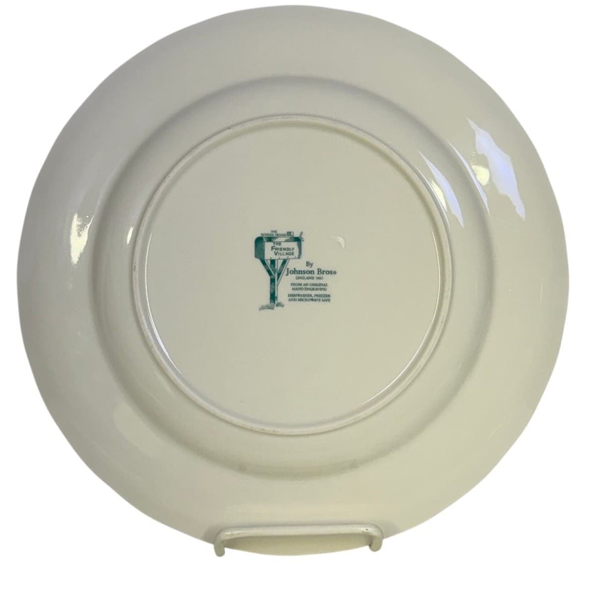 Johnson Bros Friendly Village England 1883 'The School House' 9.75" Dinner Plate - Thumbnail 7