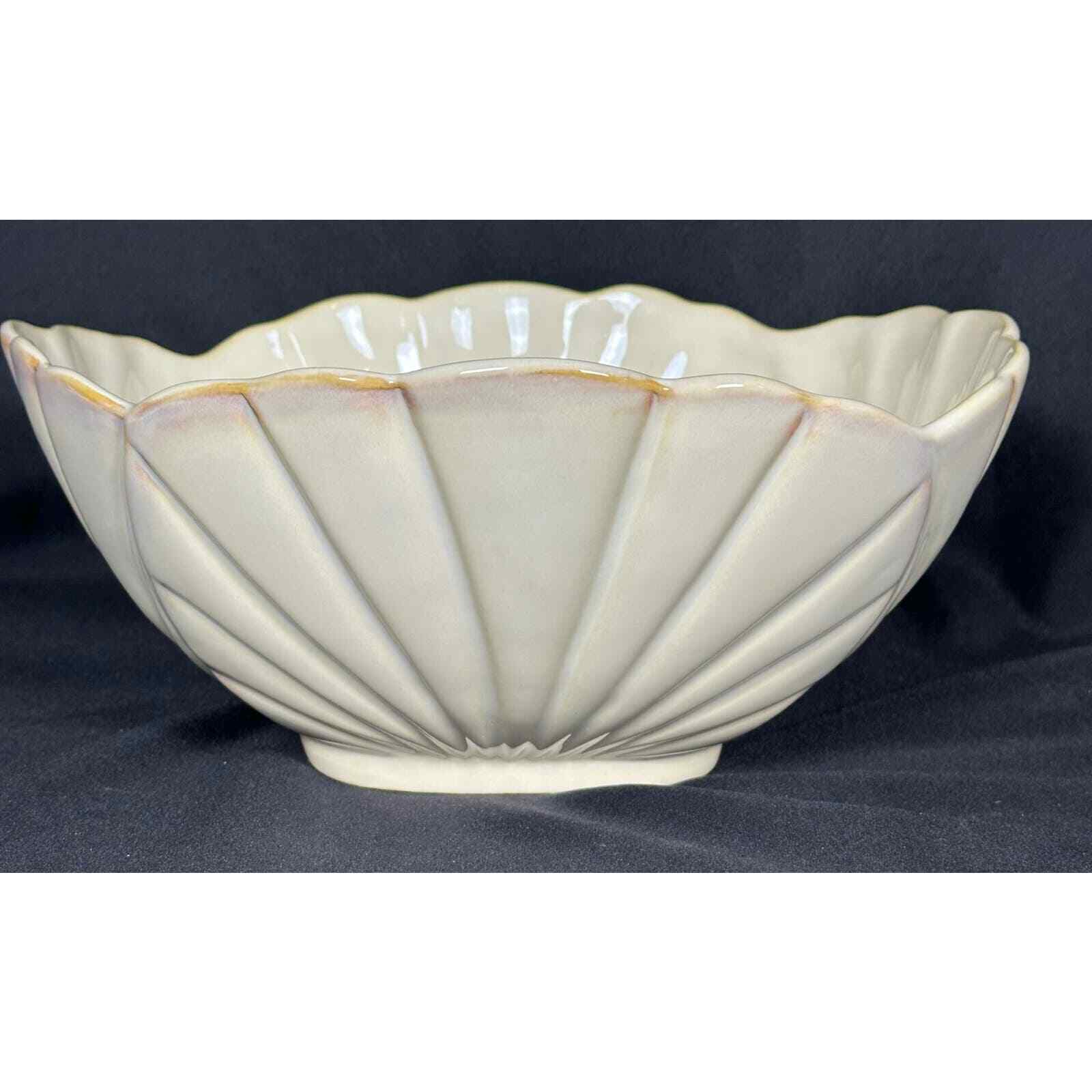 Sonoma LIFE + style Nautical Sand 11" Shell Salad Serving Bowl Retired NEW w/Tag - Thumbnail 2