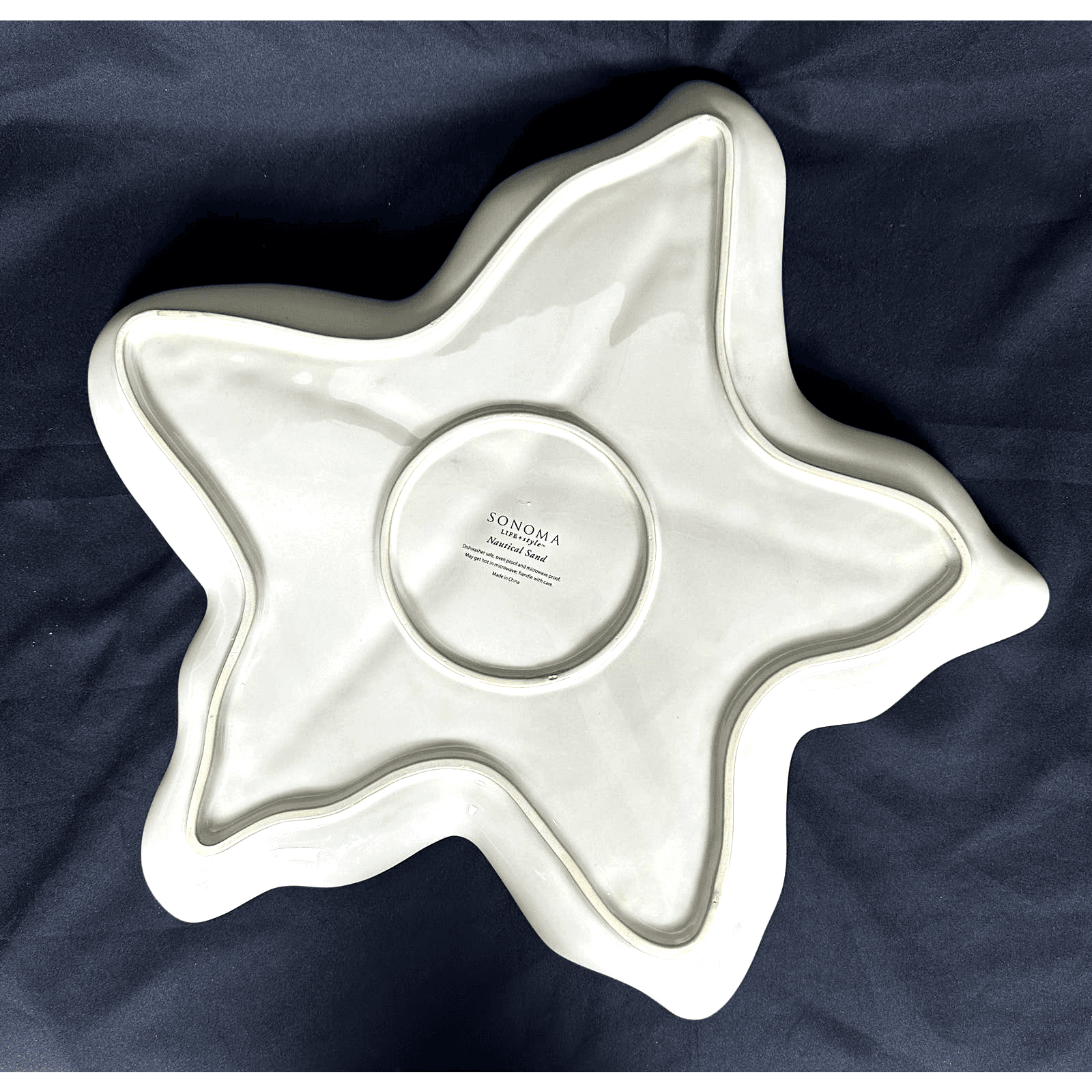 Sonoma life+style Unique Nautical Sand Extra Large Starfish Serving Platter 19" - Thumbnail 8