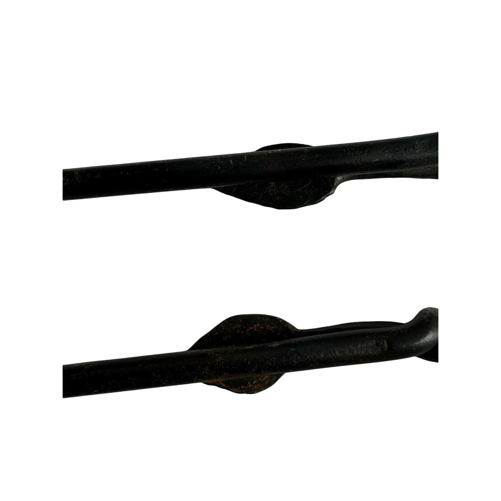 Forged Metal BarBQ Tools Twisted Leaf Design Original Box Texas Signed-Set of 2! - Thumbnail 12