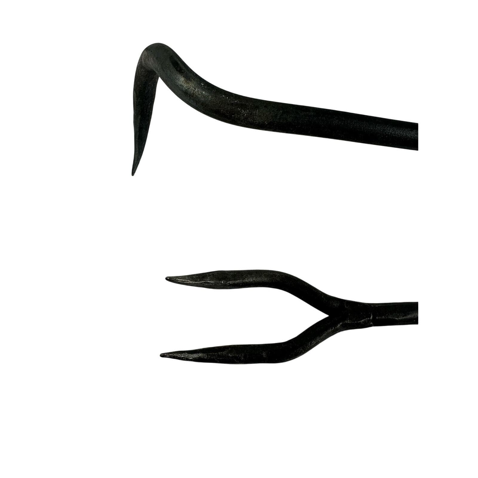 Forged Metal BarBQ Tools Twisted Leaf Design Original Box Texas Signed-Set of 2! - Thumbnail 9
