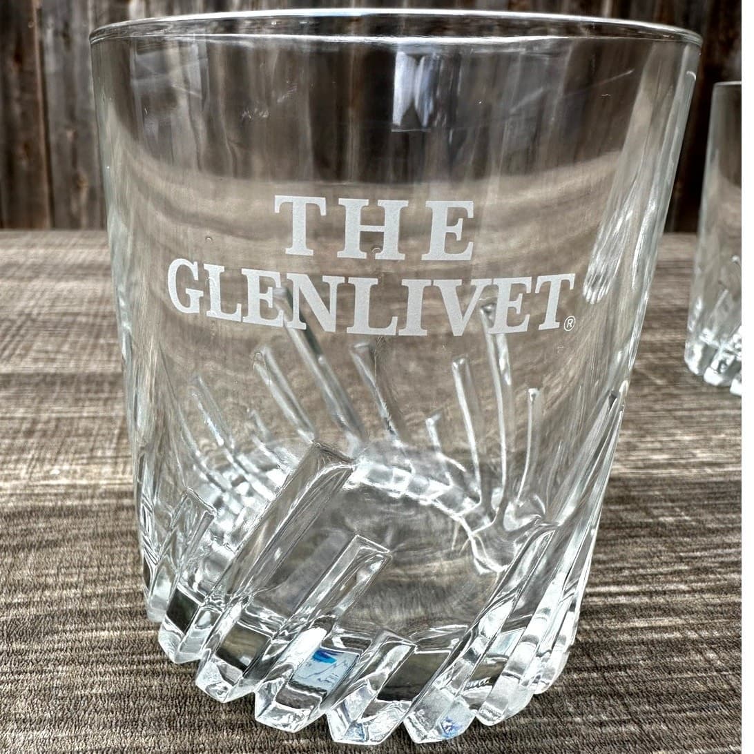 Von Pok France 'The Glenlivet' Scotch Whiskey Logo Rocks Glasses-Set of 2 - Thumbnail 2