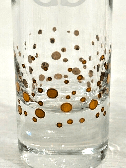 Bailey's Irish Cream Gold Confetti Tall Shot Glasses Pair Stunning! - Thumbnail 5