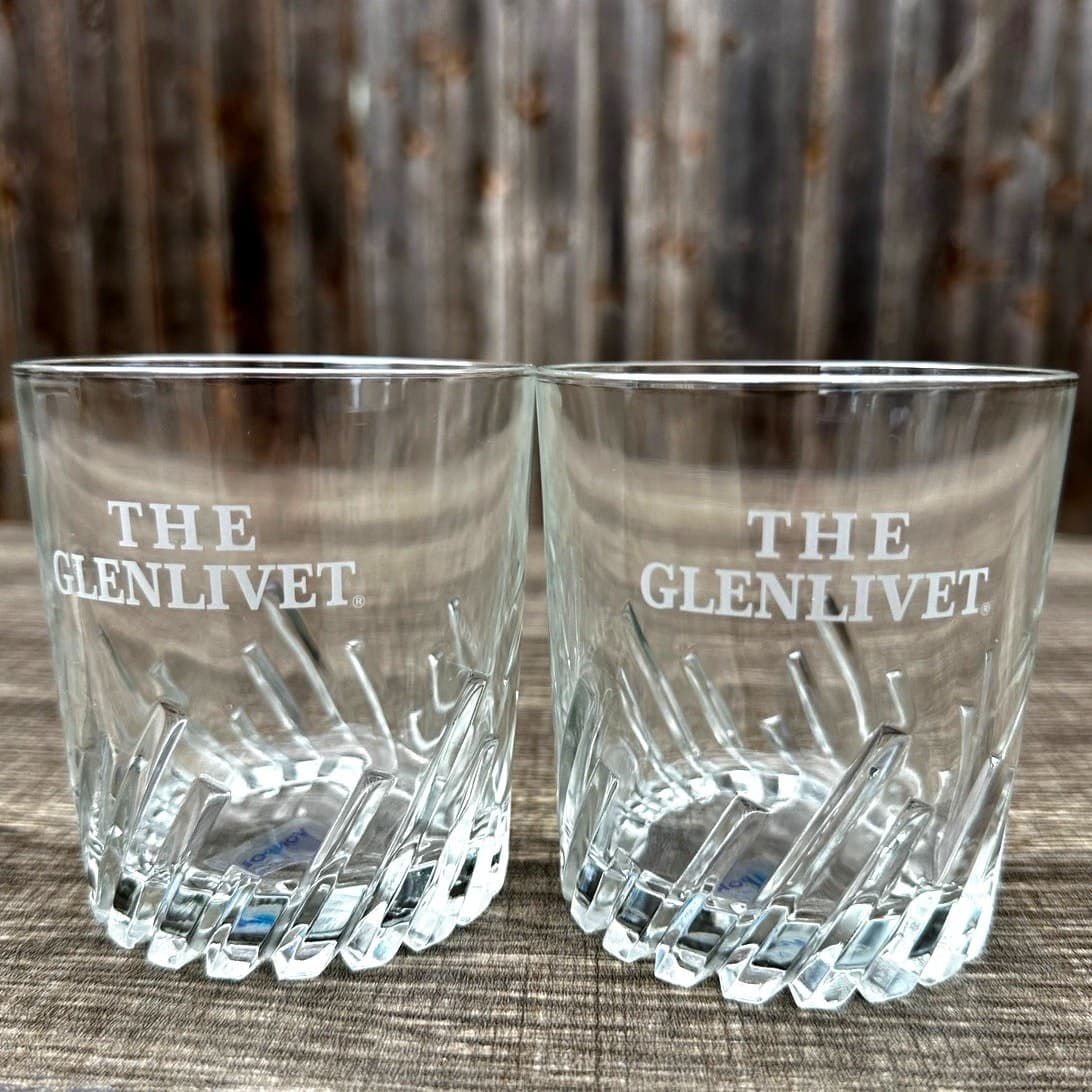 Von Pok France 'The Glenlivet' Scotch Whiskey Logo Rocks Glasses-Set of 2 - Thumbnail 4