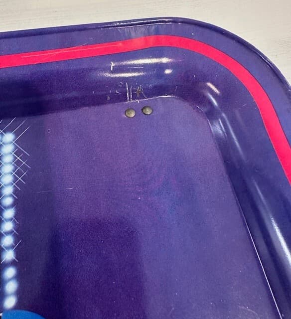 Ms. Pac-Man Midway Metal Lap Tray Vintage 1980's-Exceptional Condition-RARE! - Thumbnail 4