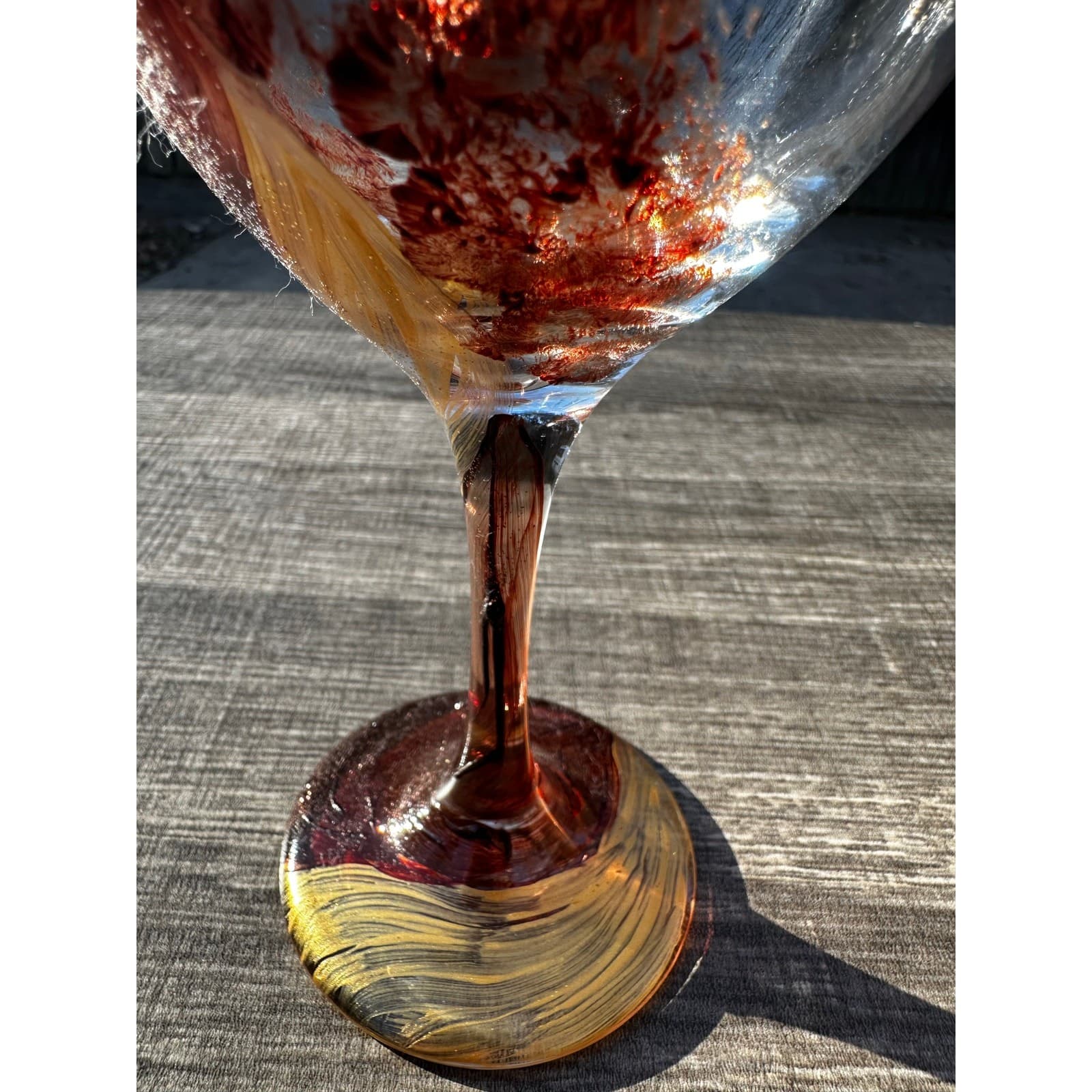 'Girlfriends are the Sisters We Choose' 9" Hand Painted Wine Glass - Thumbnail 7