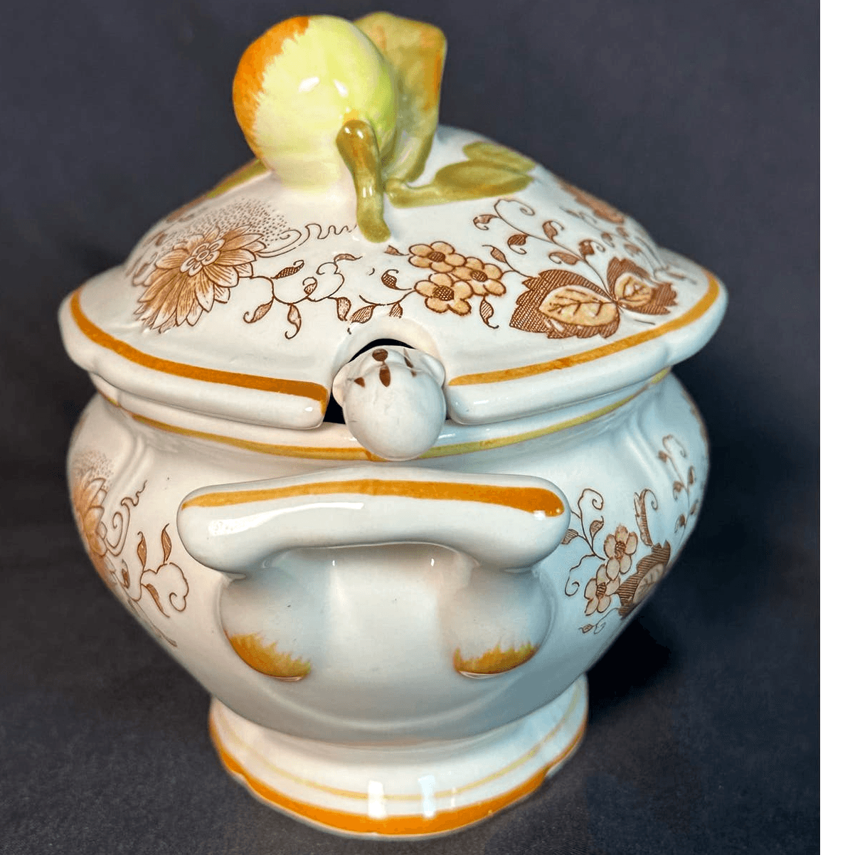 Arnart Creations Braun Onion Vintage 1950's Soup Tureen with Ladle - Thumbnail 4