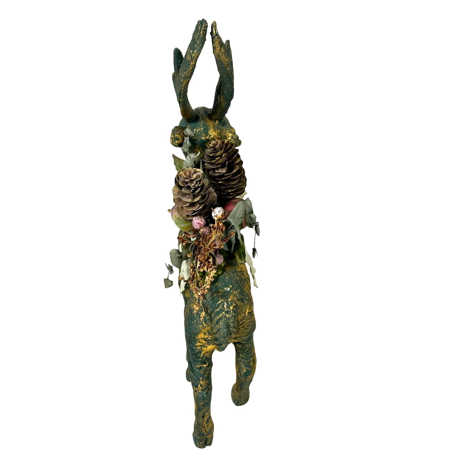 House of Lloyd Christmas Around the World Large Standing Verdigris 16" Reindeer! - Thumbnail 5