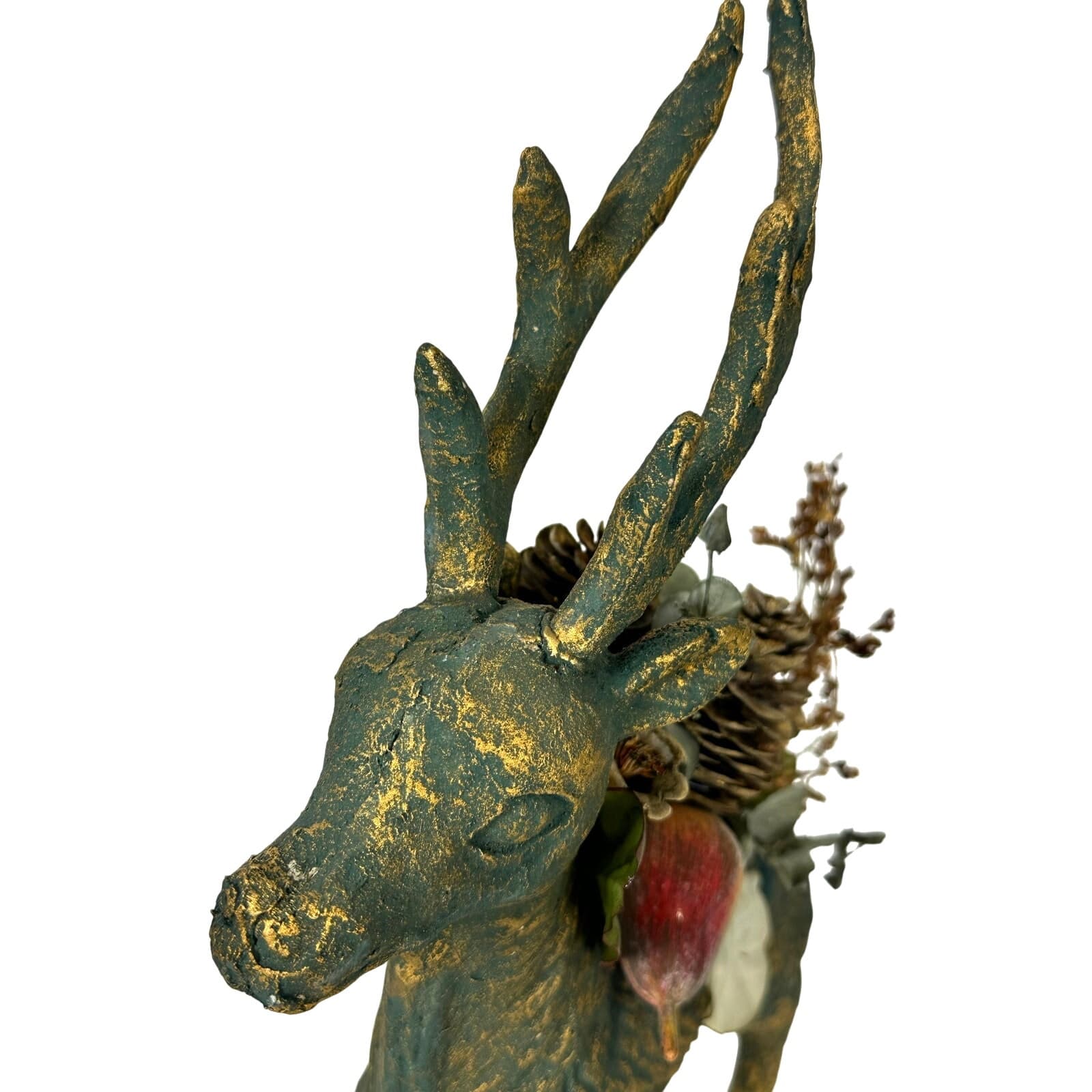 House of Lloyd Christmas Around the World Large Standing Verdigris 16" Reindeer! - Thumbnail 4
