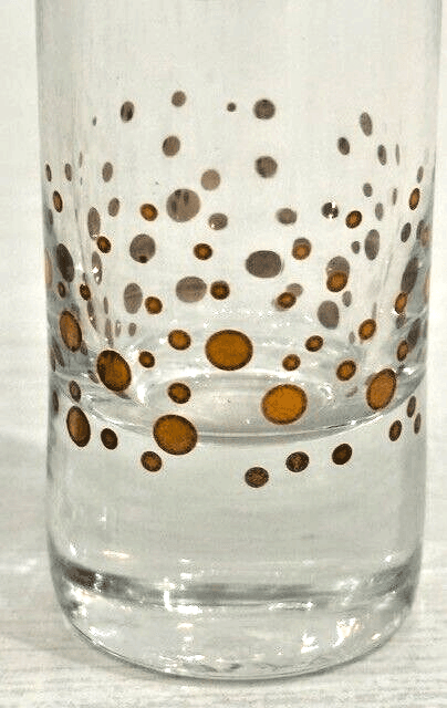 Bailey's Irish Cream Gold Confetti Tall Shot Glasses Pair Stunning! - Thumbnail 2