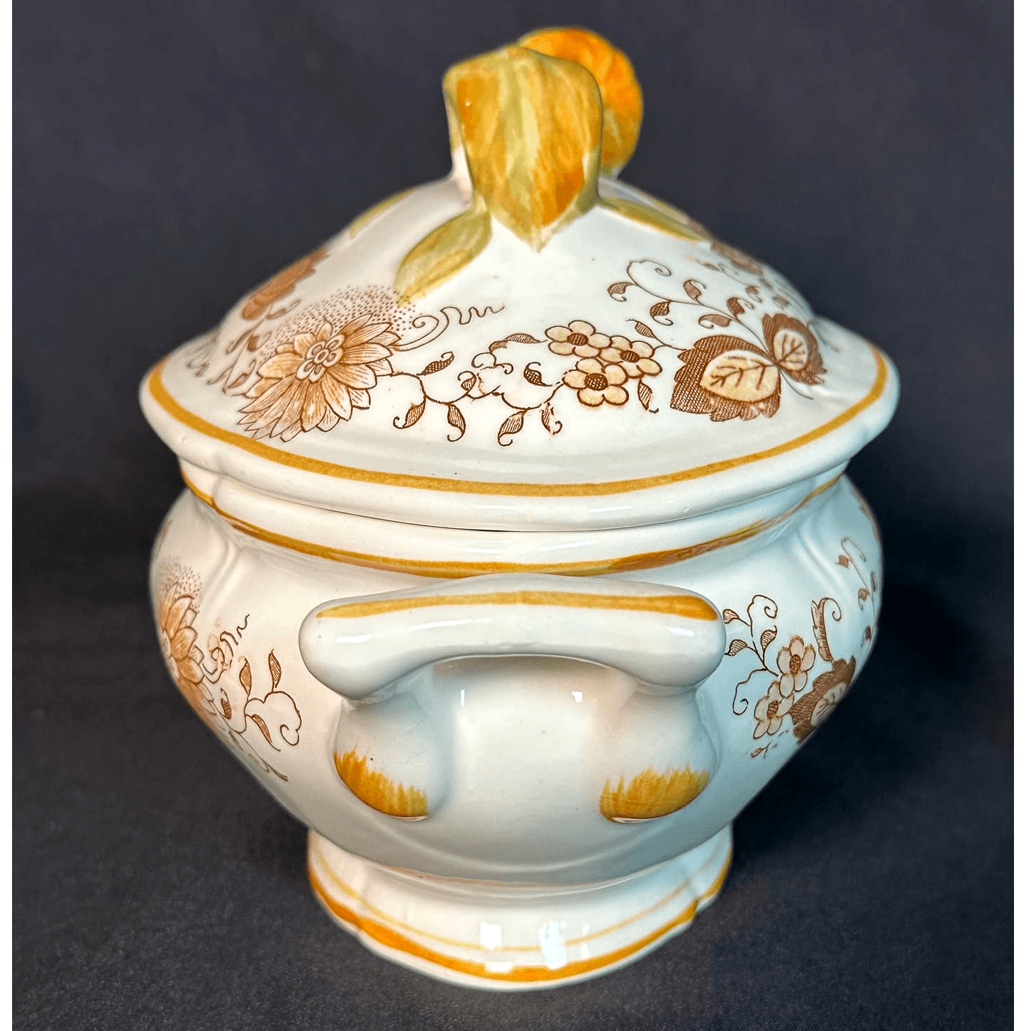 Arnart Creations Braun Onion Vintage 1950's Soup Tureen with Ladle - Thumbnail 3
