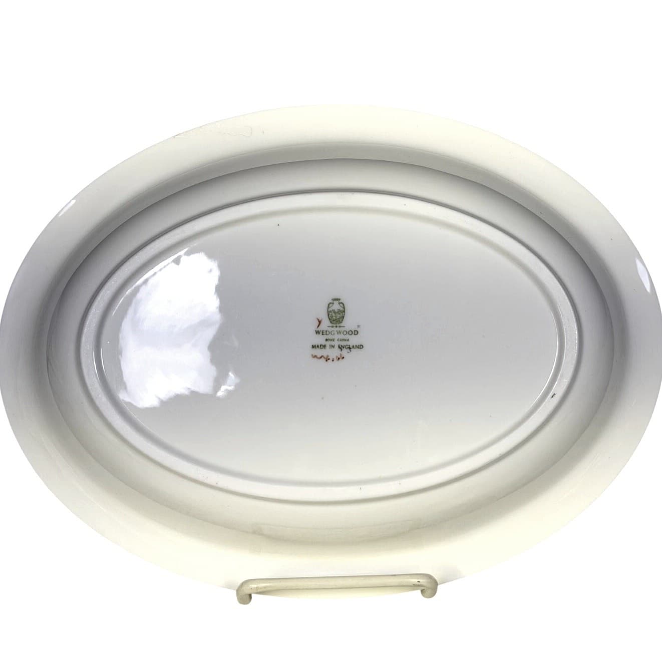 Wedgwood Retired 1952-1965 Wild Oats Bone China 10" Oval Serving Bowl-Excellent - Thumbnail 4