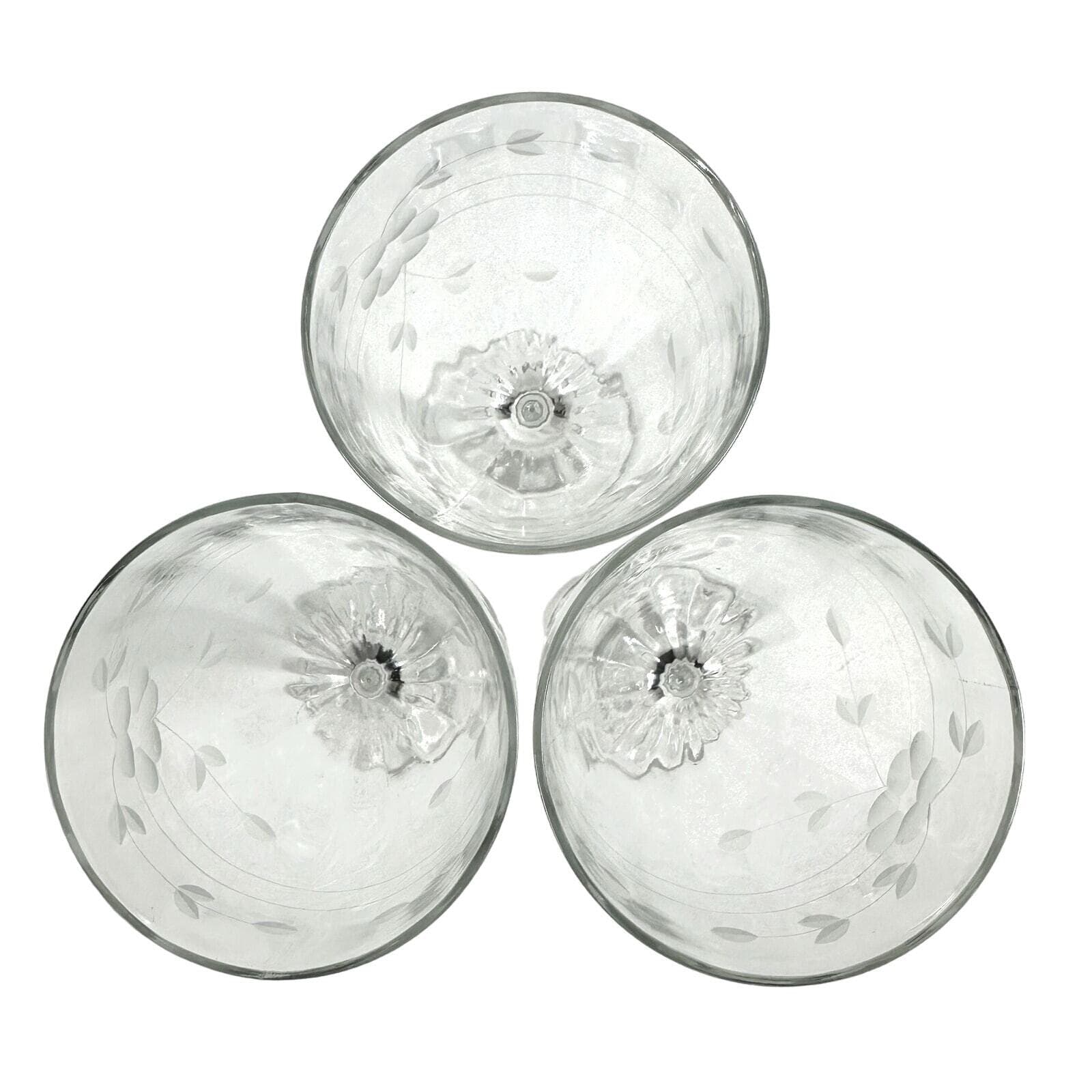 Standard Glass Cut 92 Pattern Code SGMCUT9 Retired Water Goblets-Set of 3! - Thumbnail 5