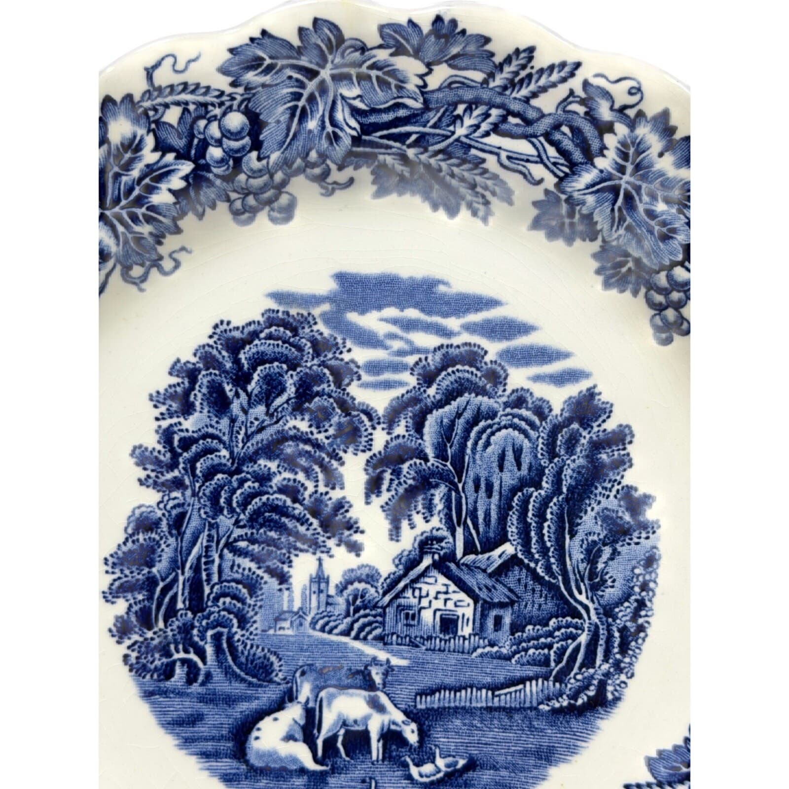 Booths England RetiredA8024 'British Scenery Blue' 7.5" Salad Plate-Rare - Thumbnail 4