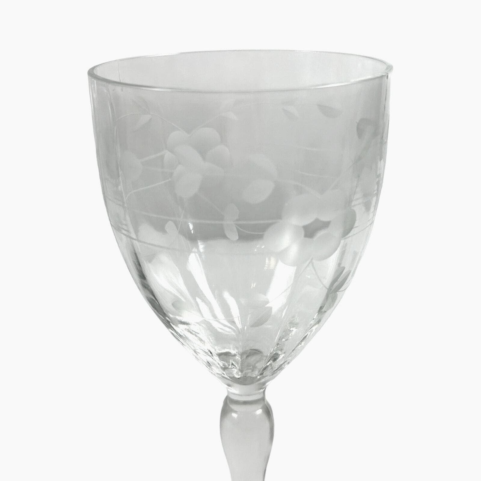 Standard Glass Cut 92 Pattern Code SGMCUT9 Retired Water Goblets-Set of 3! - Thumbnail 3