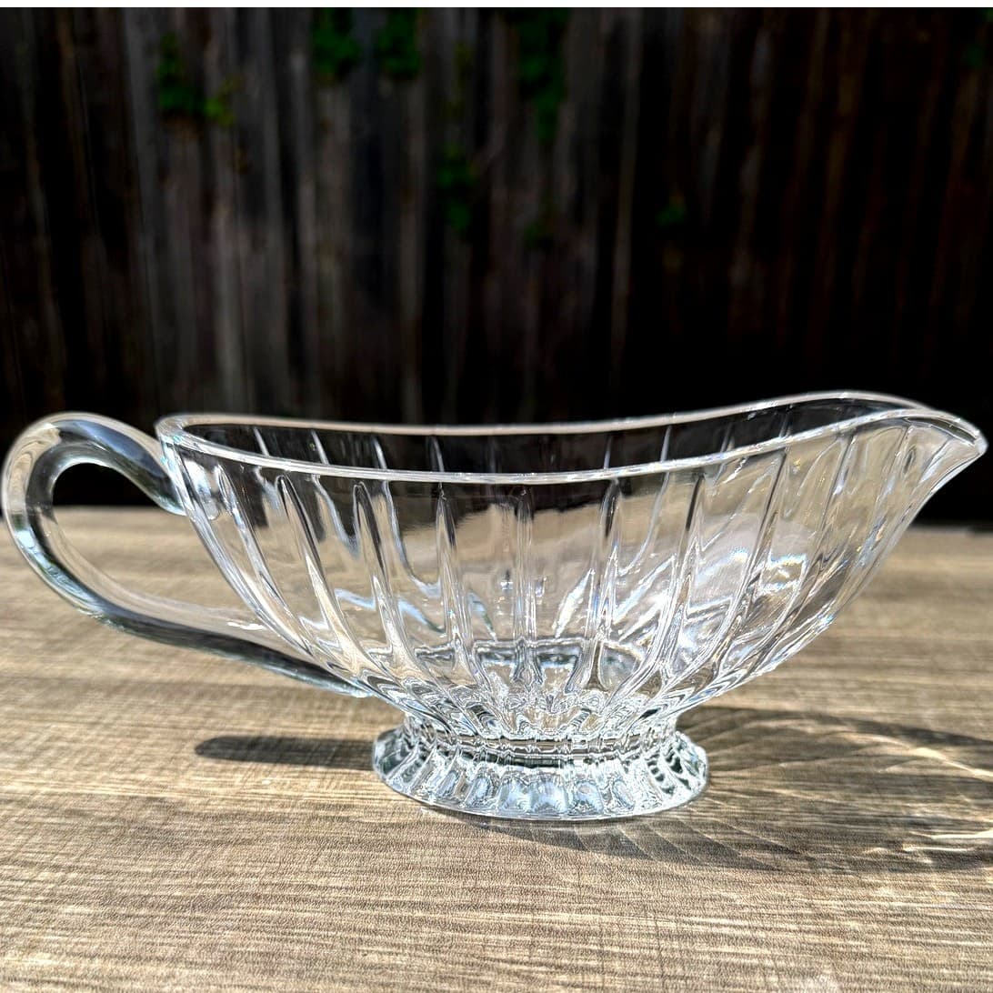 Mikasa Retired 1987-2010 'Park Lane' Crystal 9" Sauce/Gravy Boat-Excellent - Thumbnail 5