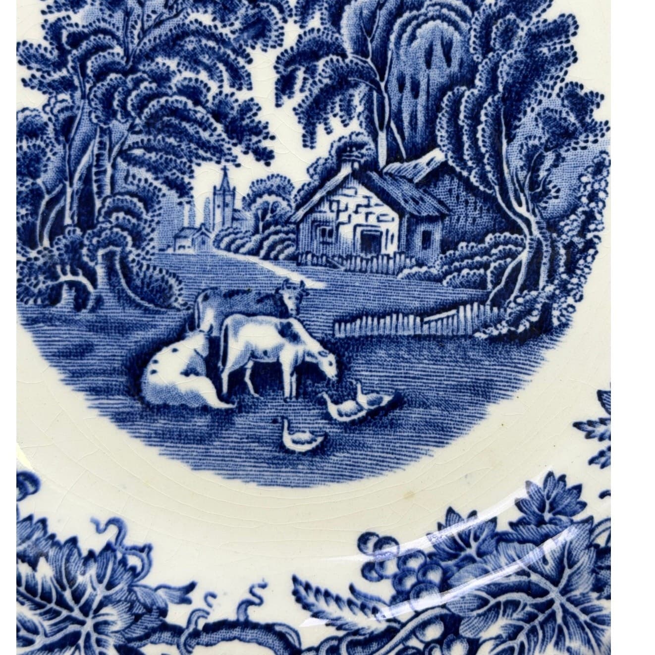Booths England RetiredA8024 'British Scenery Blue' 7.5" Salad Plate-Rare - Thumbnail 2