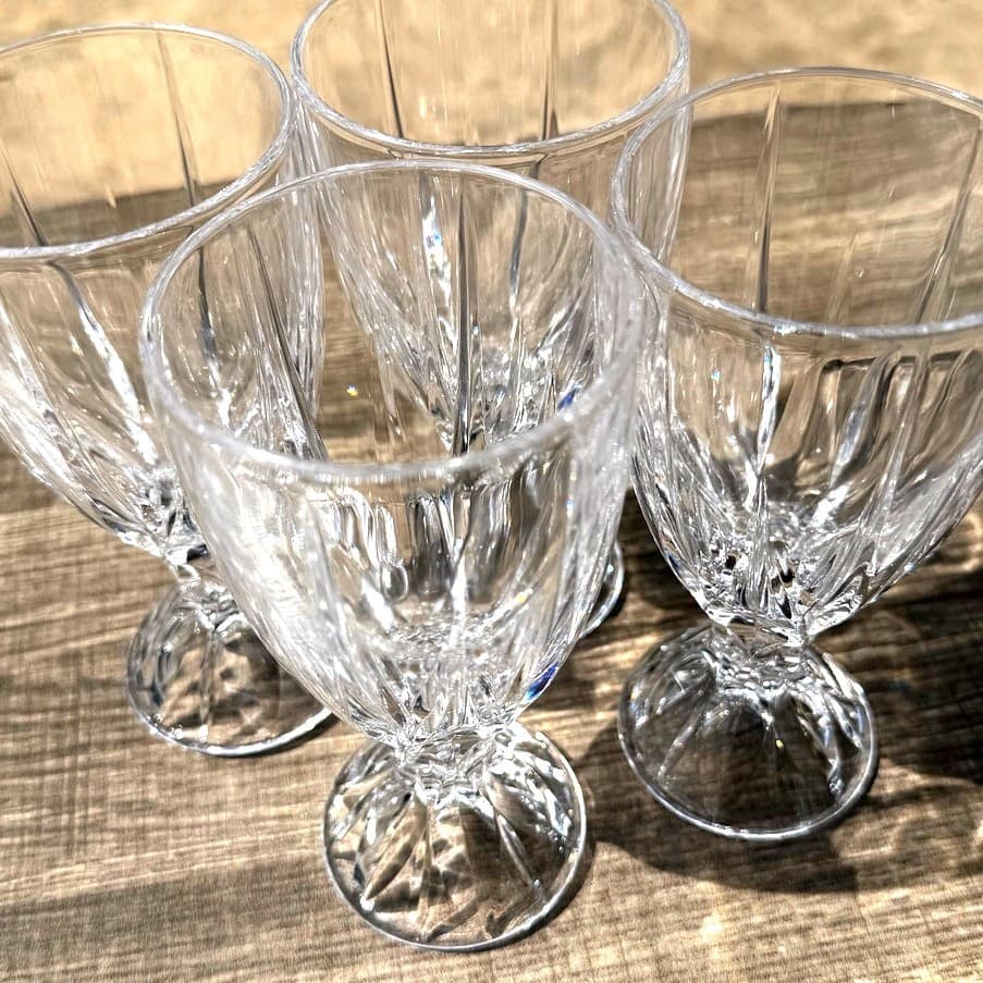 Mikasa Retired 1998-1999 'Horizon' Lead Crystal 6 5/8" Wine Glasses-Set of 4 - Thumbnail 5