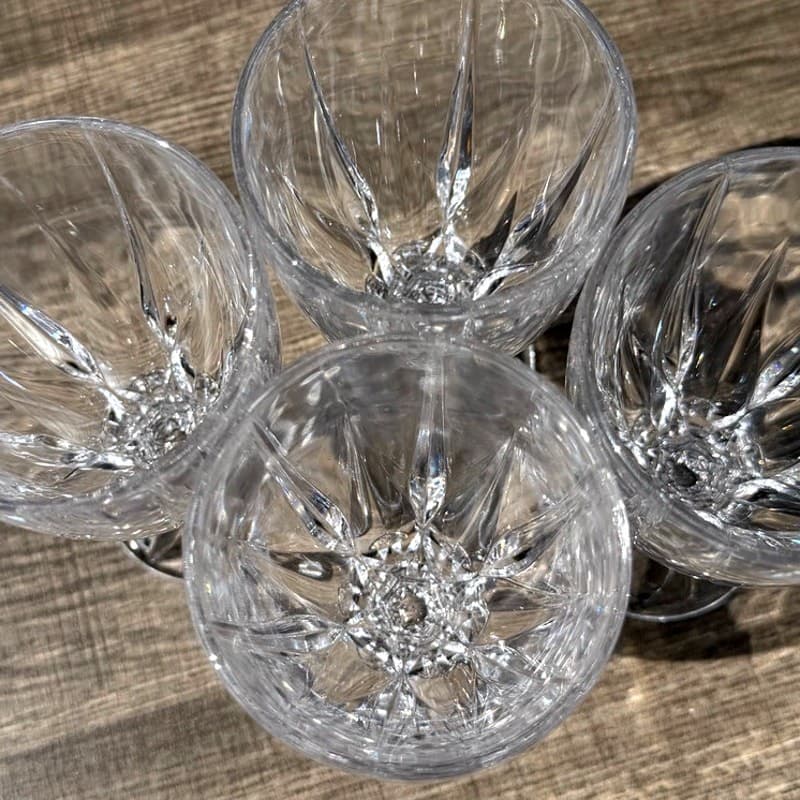 Mikasa Retired 1998-1999 'Horizon' Lead Crystal 6 5/8" Wine Glasses-Set of 4 - Thumbnail 6