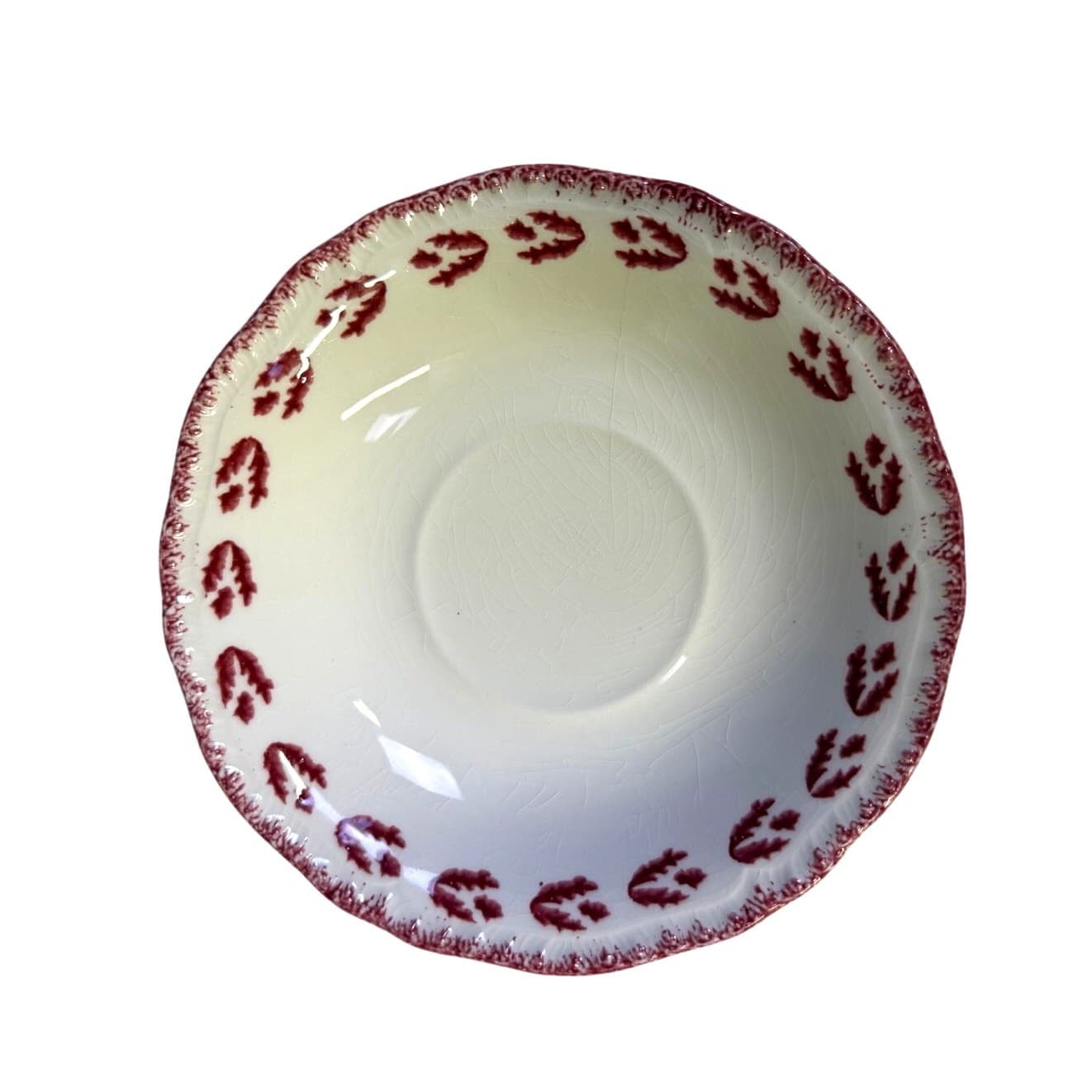 Red and White Cottage Style Vintage Dinnerware 4-PC Place Setting-Service for 3 - Thumbnail 6