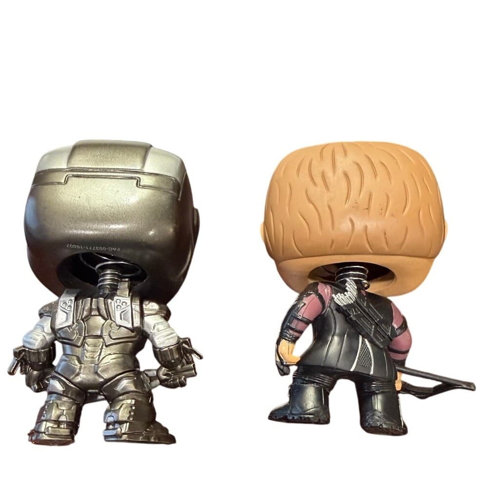 Funko Pop Marvel Hawkeye & War Machine Loose Figure Lot Avengers No Box - Thumbnail 2