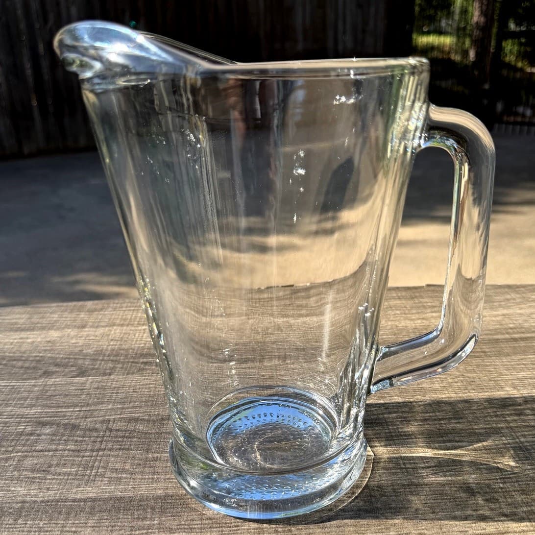 Libbey #5260 Heavy Glass 60 oz Iced Tea Water Beer Lemonade Pitcher-Excellent