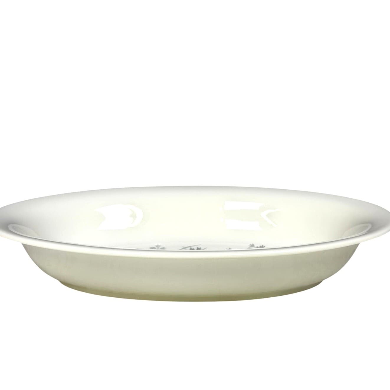 Wedgwood Retired 1952-1965 Wild Oats Bone China 10" Oval Serving Bowl-Excellent - Thumbnail 3
